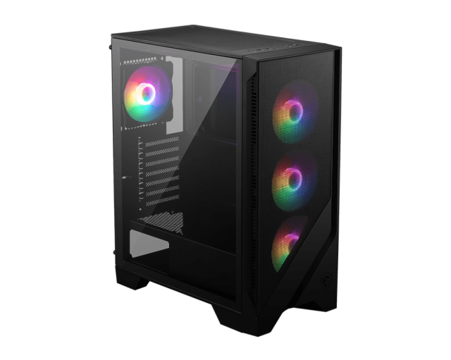 Кутия MSI MAG FORGE 120A AIRFLOW, Middle Tower, 2x USB 3.2 Gen 1 Type-A, 1x Audio/1x Mic, ATX / M-ATX / ITX