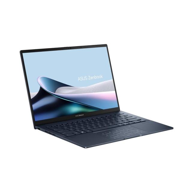 Лаптоп Asus Zenbook 14 UX3405MA-QD379W, Intel Core Ultra 7 155H 16C (1.4/4.8GHz, 24MB Cache), 14" (35.56cm) OLED WUXGA 120Hz Glare Display, 16GB LPDDR5X, 1TB SSD NVMe, 2x Thunderbolt 4, Windows 11 Home