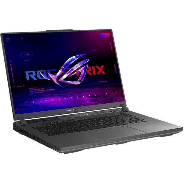Лаптоп Asus ROG Strix G16 G614JIR-N4084, Intel Core i9-14900HX 24C (2.2/5.8GHz, 36MB Cache), 16" (40.64cm) WQXGA 240Hz Anti-Glare Display, NVIDIA GF RTX 4070 8GB, 16GB DDR5, 1TB SSD NVMe, 1x Thunderbolt 4, Free DOS