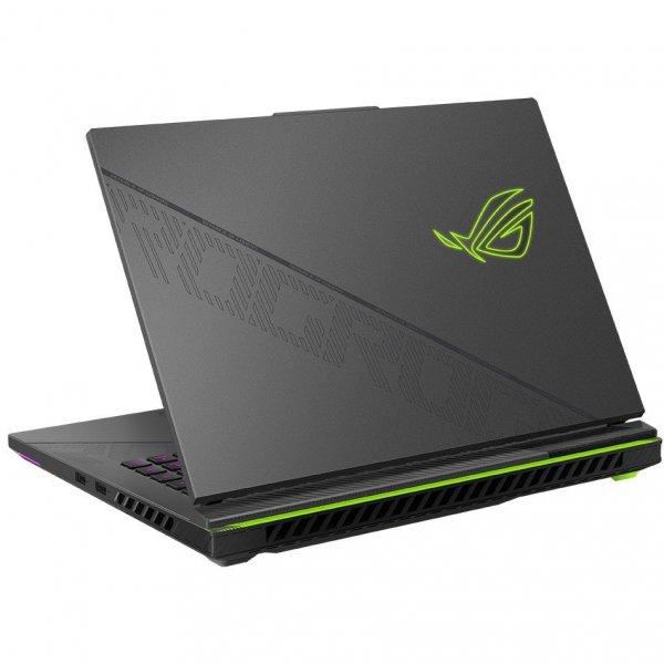 Лаптоп Asus ROG Strix G16 G614JIR-N4084, Intel Core i9-14900HX 24C (2.2/5.8GHz, 36MB Cache), 16" (40.64cm) WQXGA 240Hz Anti-Glare Display, NVIDIA GF RTX 4070 8GB, 16GB DDR5, 1TB SSD NVMe, 1x Thunderbolt 4, Free DOS