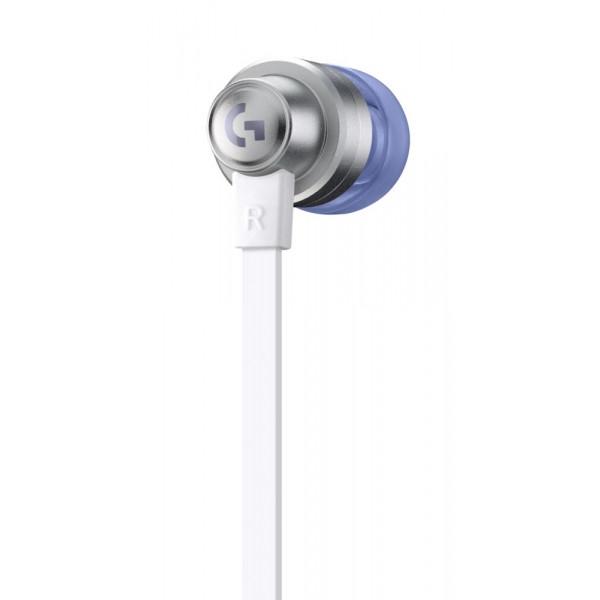 Слушалки Logitech G333 Gaming Headphones, Cable Management, Custom-length Cable, Dual Dynamic Drivers, White