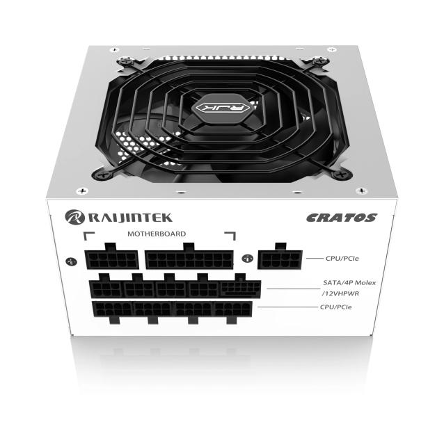 Захранване Raijintek CRATOS 1200 WHITE, 1200W, Active PFC, 80 Plus Platinum, Full Modular
