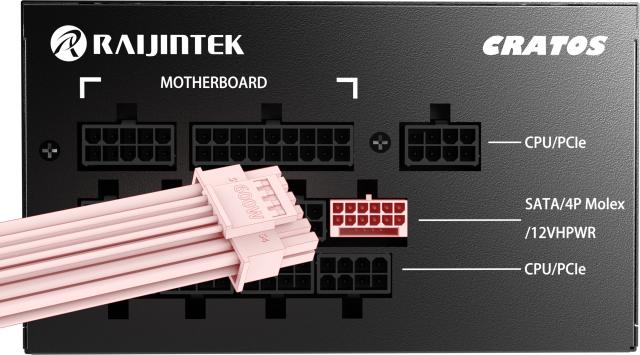 Захранване Raijintek CRATOS 1200 WHITE, 1200W, Active PFC, 80 Plus Platinum, Full Modular