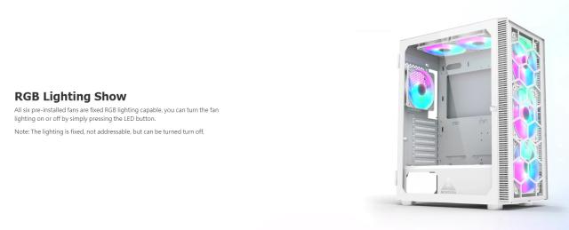 Кутия Montech X3 GLASS, TG, Middle Tower, 2 x USB 3.0, 1 x USB 2.0, ATX/mATX/Mini-ITX, White