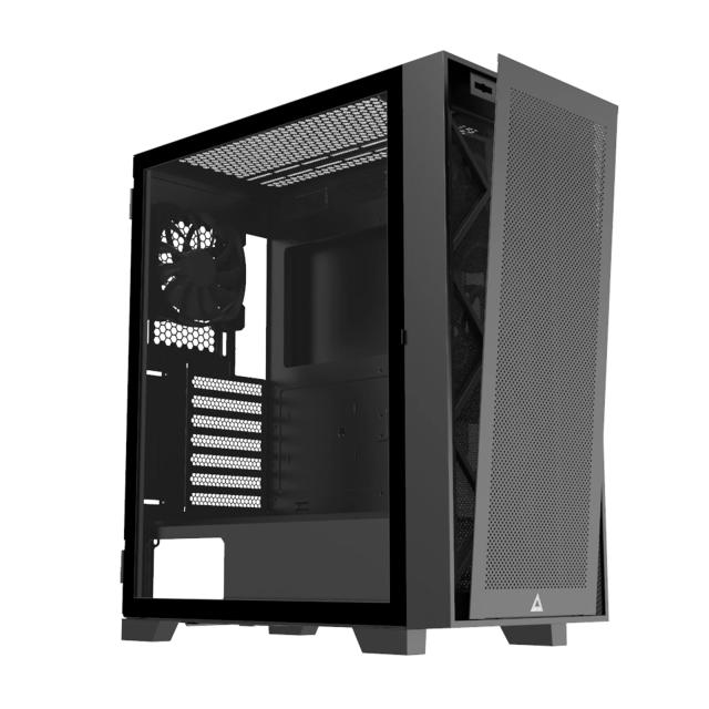 Кутия Montech AIR 100 LITE, TG, Middle Tower, 2 x USB 3.0, 1 x USB 2.0, ATX mATX Mini-ITX, Black