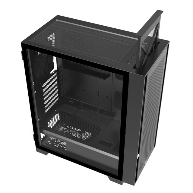 Кутия Montech AIR 100 LITE, TG, Middle Tower, 2 x USB 3.0, 1 x USB 2.0, ATX mATX Mini-ITX, Black