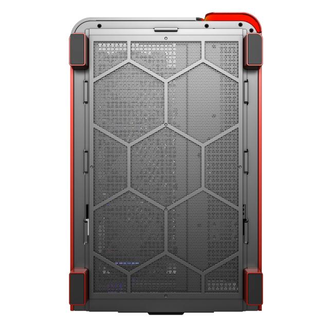 Кутия Montech KING 95 Pro, Dual Chamber Mid-tower Case, 2 x USB 3.0, 1 x USB 3.2 Gen 2 Type-C, ATX, mATX, Mini-ITX, Red