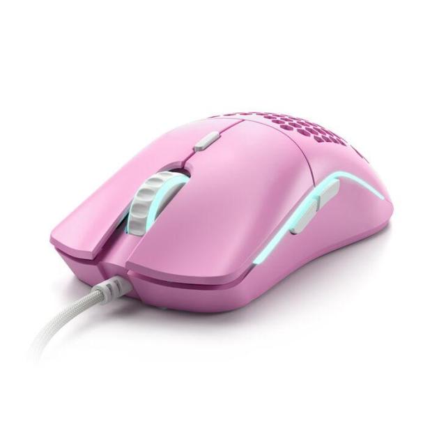 Геймърска мишка Glorious Model O Limited Edition, оптична 12 000 dpi, Pink Forge