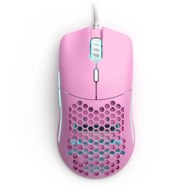 Геймърска мишка Glorious Model O Limited Edition, оптична 12 000 dpi, Pink Forge