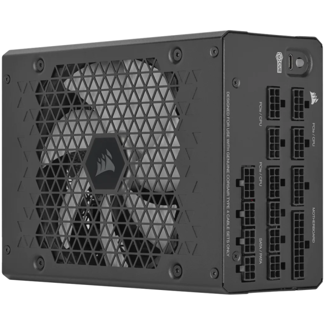 Захранване Corsair HXi Series HX1200i, 1200 Watt, 80 PLUS  Platinum, ATX 3.1, PCIe 5.1 certified