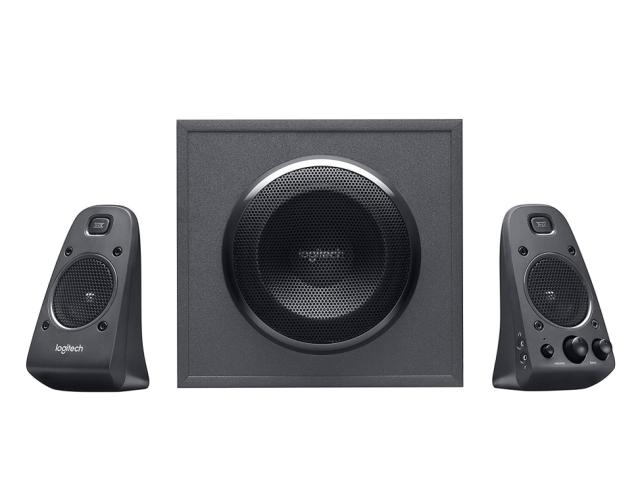 Тонколони Logitech Z625 THX, 2.1, 200W (2x 35W + 1x 130W), AUX, 3,5mm jack, RCA, черни