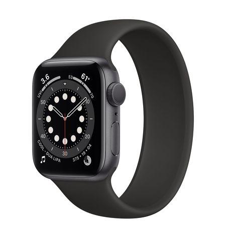 Часовник Apple Watch S6 GPS, 44mm Space Gray Aluminium Case with Black Sport Band - Regular