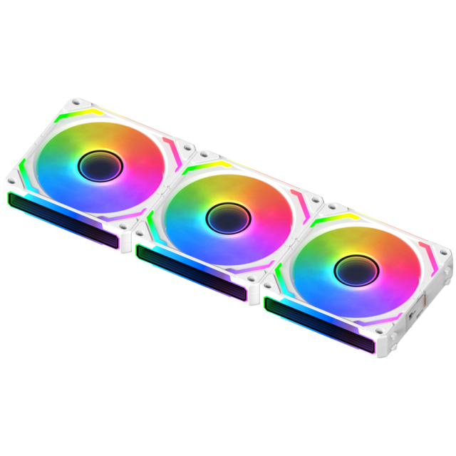 Комплект вентилатор XIGMATEK Starlink Ultra, EN40856 White, 3 x 120мм x120мм x 25мм ARGB, 4-Pin (PWM)