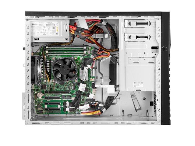 Сървър HPE ProLiant ML30 Gen11, Intel Xeon E-2436 4C (2.9/5.0GHz, 18MB Cache), 16GB DDR5 ECC UDIMM, Без HDD, 4x 1GbE LAN, 800W PSU, Free DOS