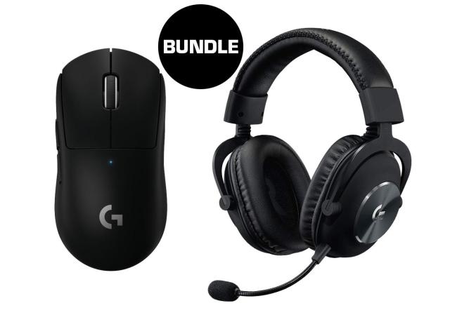 Геймърски комплект мишка Logitech G Pro X Superlight и Слушалки Logitech G Pro, Wireless/USB