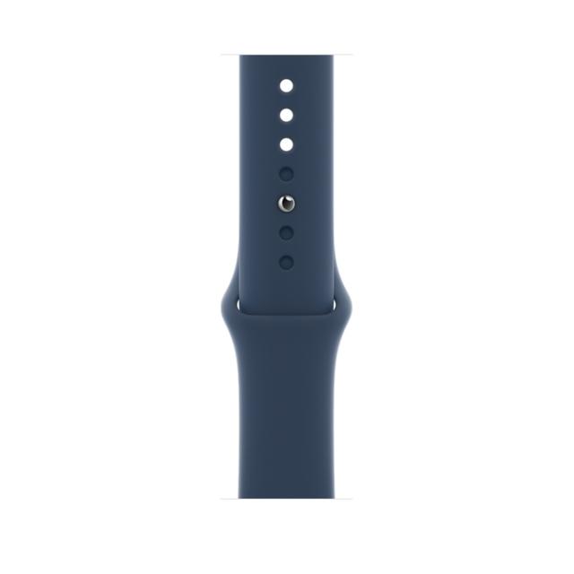 Часовник Apple Watch SE (v2) GPS, 44mm Silver Aluminium Case with Abyss Blue Sport Band - Regular