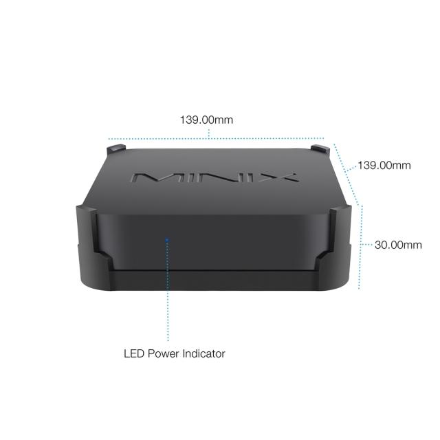 Настолен компютър MiniX NEO J50C-4 MAX, Gemini Lake Intel Pentium J5005 4C (1.5 - 2.8 GHz, 4 MB Cache), 8GB DDR4, 240GB SSD, 1x USB-C, Windows 10 Pro