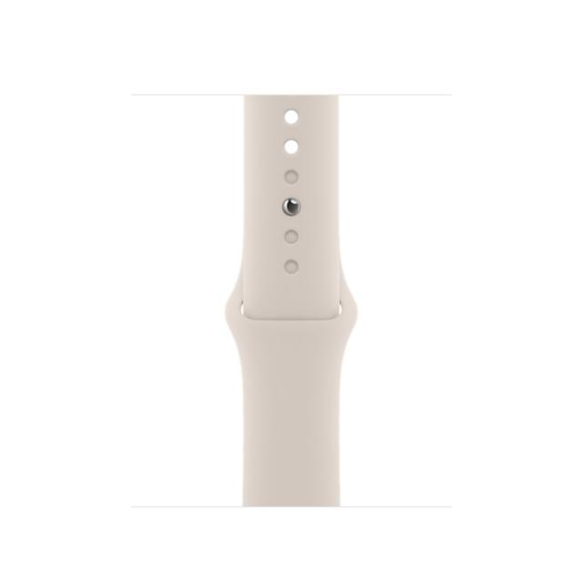 Часовник Apple Watch Series 7 GPS, 41mm Starlight Aluminium Case with Starlight Sport Band - Regular
