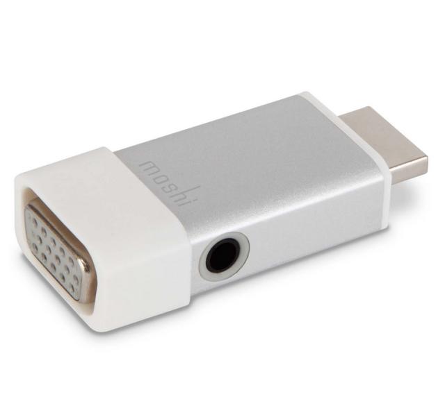Адаптер Moshi HDMI to VGA Adapter, with Audio jack, Silver
