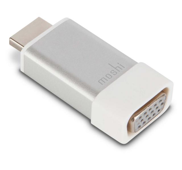 Адаптер Moshi HDMI to VGA Adapter, with Audio jack, Silver