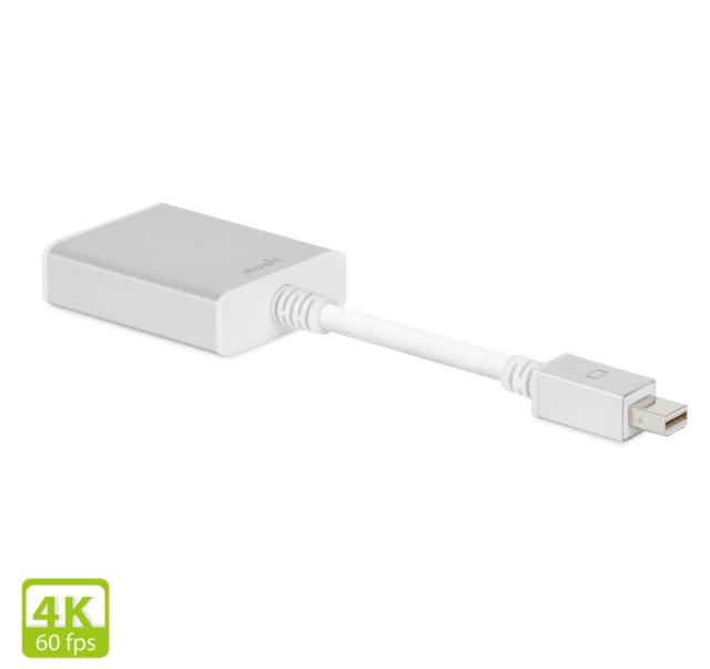 Адаптер Moshi Mini DisplayPort to HDMI Adapter Pro (4K, 60Hz), Silver