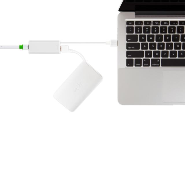 Адаптер Moshi USB 3.0 to Gigabit Ethernet Adapter, Silver