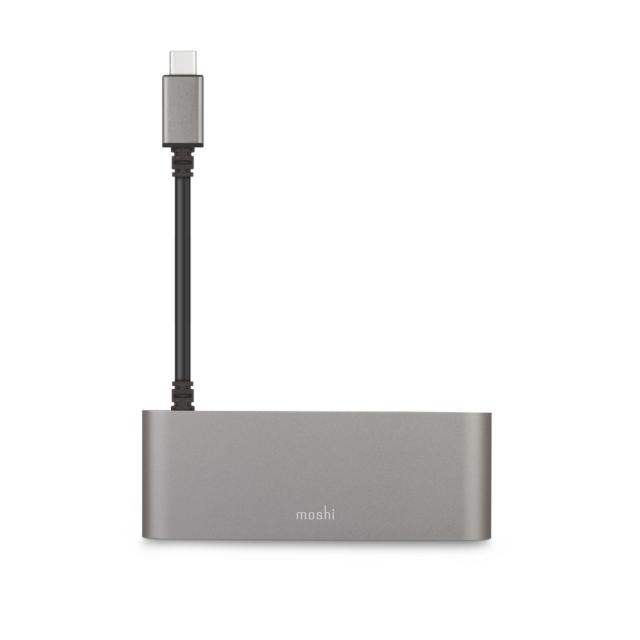 Адаптер Moshi USB-C Multimedia Adapter, HDMI, Dual USB 3.0, SD Card, Gray