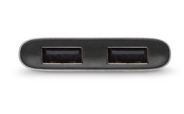 Адаптер Moshi USB-C to Dual USB-A Adapter, Titanium Gray