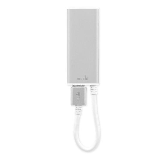 Адаптер Moshi USB-C to Gigabit Ethernet Adapter - Silver