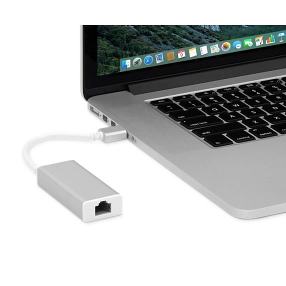 Адаптер Moshi USB-C to Gigabit Ethernet Adapter - Silver
