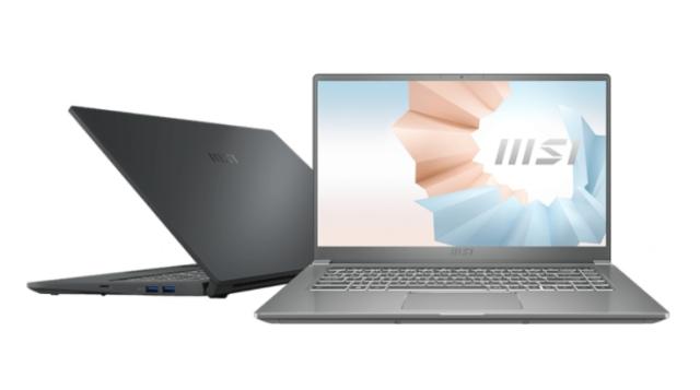 Лаптоп MSI Modern 15 A4M, AMD Ryzen 7 5700U (8C/16T, up to 4.3GHz, 8MB L3), 15.6" FHD 1920x1080, AG, IPS-Level, AMD Graphics, 8GB (1x8) DDR4 3200, 512GB PCIe SSD, WebCam 720p, Wi-Fi 6E, BT 5.2, backlight KB (White), 2Y, 3 cell 52Whr, Carbon Gray, NO 