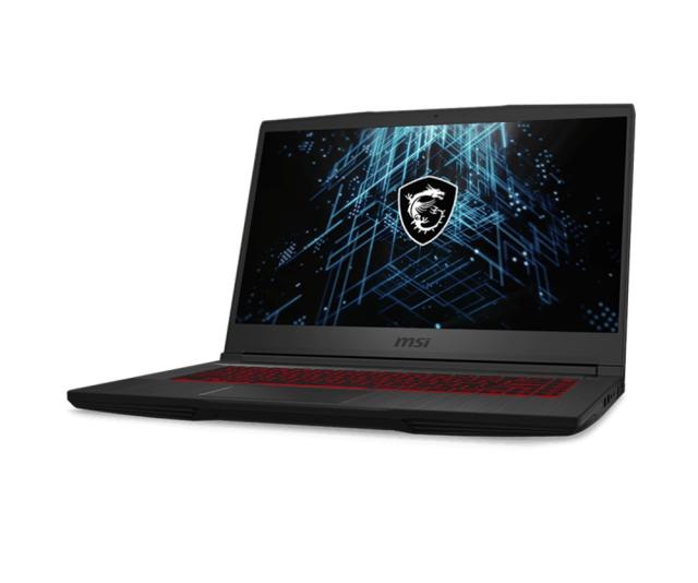Лаптоп MSI GF63 Thin 11UC, RTX3050 4GB GDDR6, 15.6" FHD 144Hz, IPS-Level, Anti-Glare, i5-11400H (6C/12T, up to 4.40 GHz, 12MB), 8GB DDR4 3200, 512GB PCIe SSD, 802.11 ax, BT5.1, Single backlight KB (RED), 3 Cell, NO OS, Black