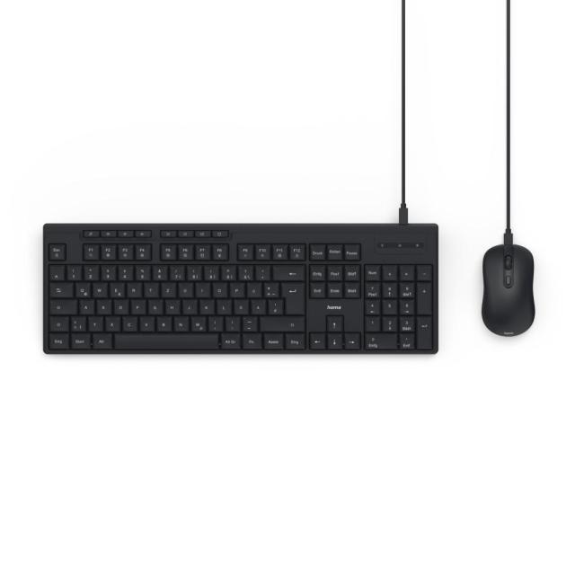 HAMA CKM-200 комплект клавиатура и мишка, (1000/1600/2000 DPI), USB-A, USB-C