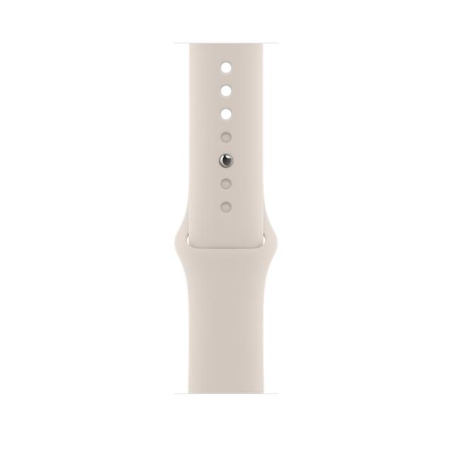 Часовник Apple Watch Series 7 GPS, 45mm Starlight Aluminium Case with Starlight Sport Band - Regular