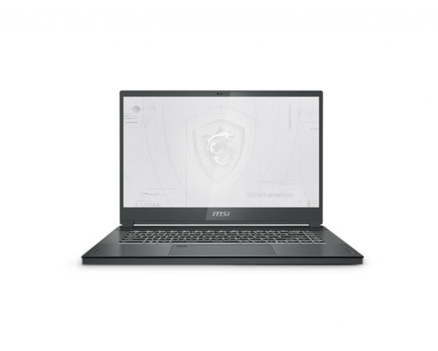 Лаптоп MSI Workstation WS66 11UM, Tiger Lake i9-11900H, NVIDIA RTX A5000 Max-Q, GDDR6 16GB, 15.6" FHD (1920x1080), 60Hz 72%NTSC Finger Touch panel, DDR4 64GB (32GBx2 3200MHz), 1TB NVMe PCIe Gen4x4 SSD, Windows 10 Pro, 3 Year Warranty, Carbon Gray