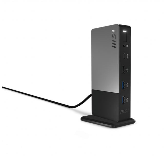 Докинг станция MSI USB-C Docking Station Gen 2,  Support 100W PD Charging, up to 3 Monitors, 1x (4K@60Hz) HDMI, 1xType-C (USB3.2 Gen2/DP), 1x DP, Gb LAN, 1x Mic-in/Headphone-out Combo Jack, 1x USB2.0, 1x Type-C USB3.2 Gen2, 2x Type-A USB3.2 Gen2, 150