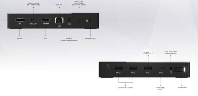 Докинг станция MSI USB-C Docking Station Gen 2,  Support 100W PD Charging, up to 3 Monitors, 1x (4K@60Hz) HDMI, 1xType-C (USB3.2 Gen2/DP), 1x DP, Gb LAN, 1x Mic-in/Headphone-out Combo Jack, 1x USB2.0, 1x Type-C USB3.2 Gen2, 2x Type-A USB3.2 Gen2, 150