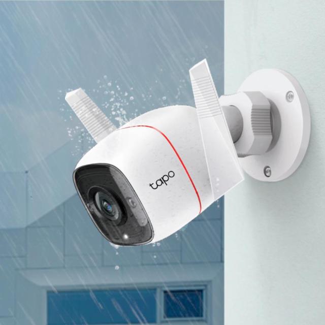 Камера TP-Link Tapo C310, насочена, 3MPix, IR LED осветеност, външна IP66, RJ-45, Wi-Fi