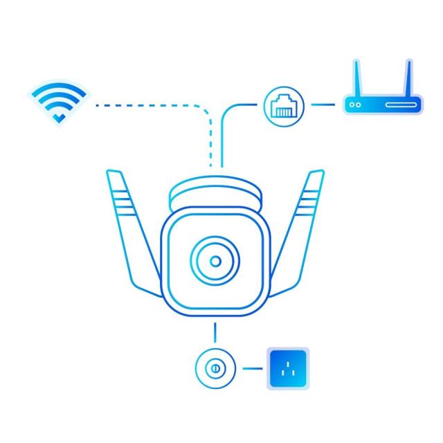 Камера TP-Link Tapo C310, насочена, 3MPix, IR LED осветеност, външна IP66, RJ-45, Wi-Fi