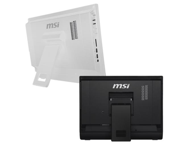 Настолен компютър - всичко в едно MSI PRO 16T 10M-001XEU, Intel Celeron 5205U, 1.9GHz, 15.6 HD+ 1366x768, Single Touch, Anti-Glare, UMA, DDR4 SO-DIMM 4GB (1x4), up to 32GB, SSD 256GB M.2 PCIE, HDD Caddy, 802.11 AC, BT 5, 2x RJ-45, LPT Port, COM Port 