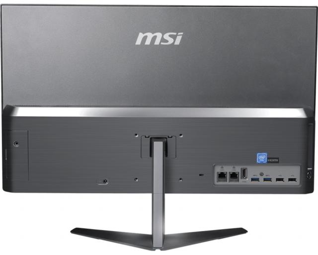 Настолен компютър - всичко в едно MSI PRO 24X 10M-014EU, i3-10110U, 23.8" IPS Grade Narrow 2.2mm Panel, 1920x1080 with Anti-Flicker, UHD Graphics, RAM 8GB (1x8), 1 slot free, SSD 512GB M.2 PCIE, 2.5'' slot free, Dual LAN, 802.11 AC, BT 5, Speakers, W
