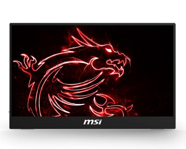 Монитор MSI OPTIX MAG161V, Portable Monitor, 15.6" (40cm), FHD 1920x1080, IPS Grade Panel, Anti-glare, Ultra Slim 5.1mm, 0.895kg, 700:1, DCR 100M:1, Built-in Speakers, 2x USB Type-C port, mini HDMI port, External USB Power