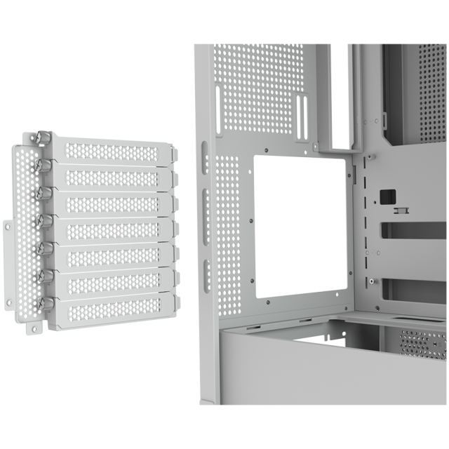 Кутия COUGAR FV270 White, Mid Tower, 2 x USB 3.0, 1 x USB Type-C, Mini ITX / Micro ATX / ATX / CEB / E-ATX