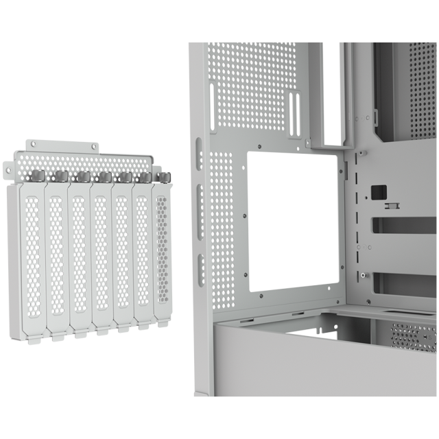 Кутия COUGAR FV270 White, Mid Tower, 2 x USB 3.0, 1 x USB Type-C, Mini ITX / Micro ATX / ATX / CEB / E-ATX