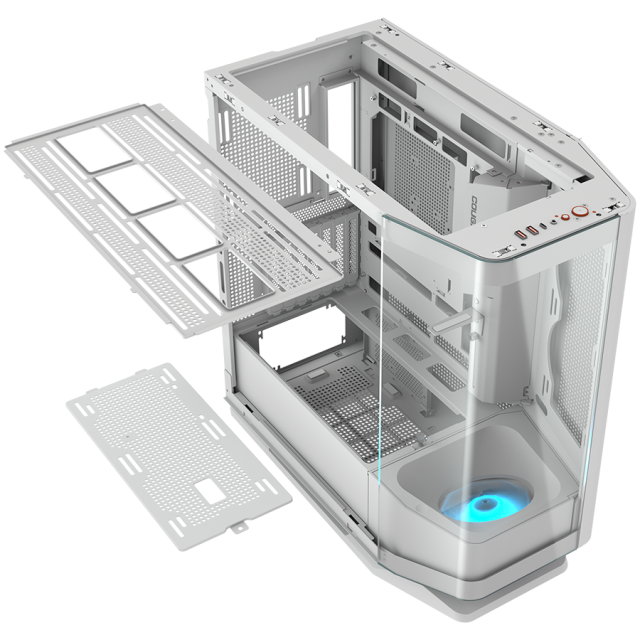 Кутия COUGAR FV270 White, Mid Tower, 2 x USB 3.0, 1 x USB Type-C, Mini ITX / Micro ATX / ATX / CEB / E-ATX