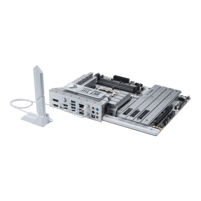 Дънна платка ASUS TUF GAMING Z890-PRO WIFI, LGA1851, 4x DDR5, PCIe 5.0, 4x M.2 NVMe, 4x SATA 6G, 1x HDMI, 1x DisplayPort, Wi-Fi 7, ATX