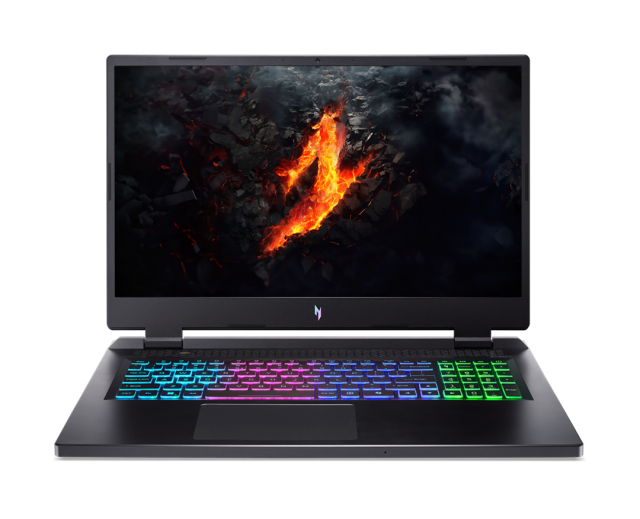Лаптоп Acer Nitro 17 AN17-42-R8QC, AMD Ryzen 9 8945HS 8C (4.0/5.2 GHz, 16MB Cache), 17.3" (43.94cm) QHD IPS 240Hz Anti-Glare Display, NVIDIA GF RTX 4070 8GB, 16GB DDR5, 1TB SSD, HDMI, Free DOS