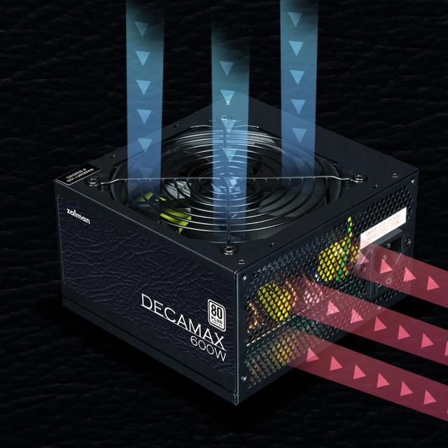 Захранване Zalman Decamax, 600W, Active PFC, 80 Plus