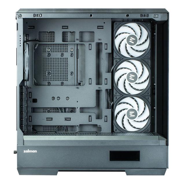 Кутия за компютър Zalman P50 DS RGB Black, Middle Tower, 1x USB Type-C, 2x USB 3.0, 1x HD Audio, ATX / mATX / Mini-ITX