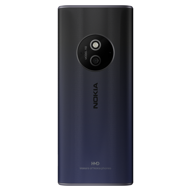 Телефон Nokia 110  DS BLACK 2025, 2" (5.08 cm) TFT QVGA LED, 4MB RAM, 4MB Flash памет (+ microSD), Bluetooth, USB Type-C